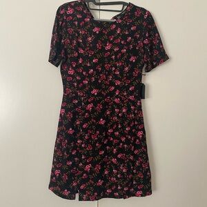 🛍️🛍️🛍️ Floral Black and Pink Dress by Forever 21